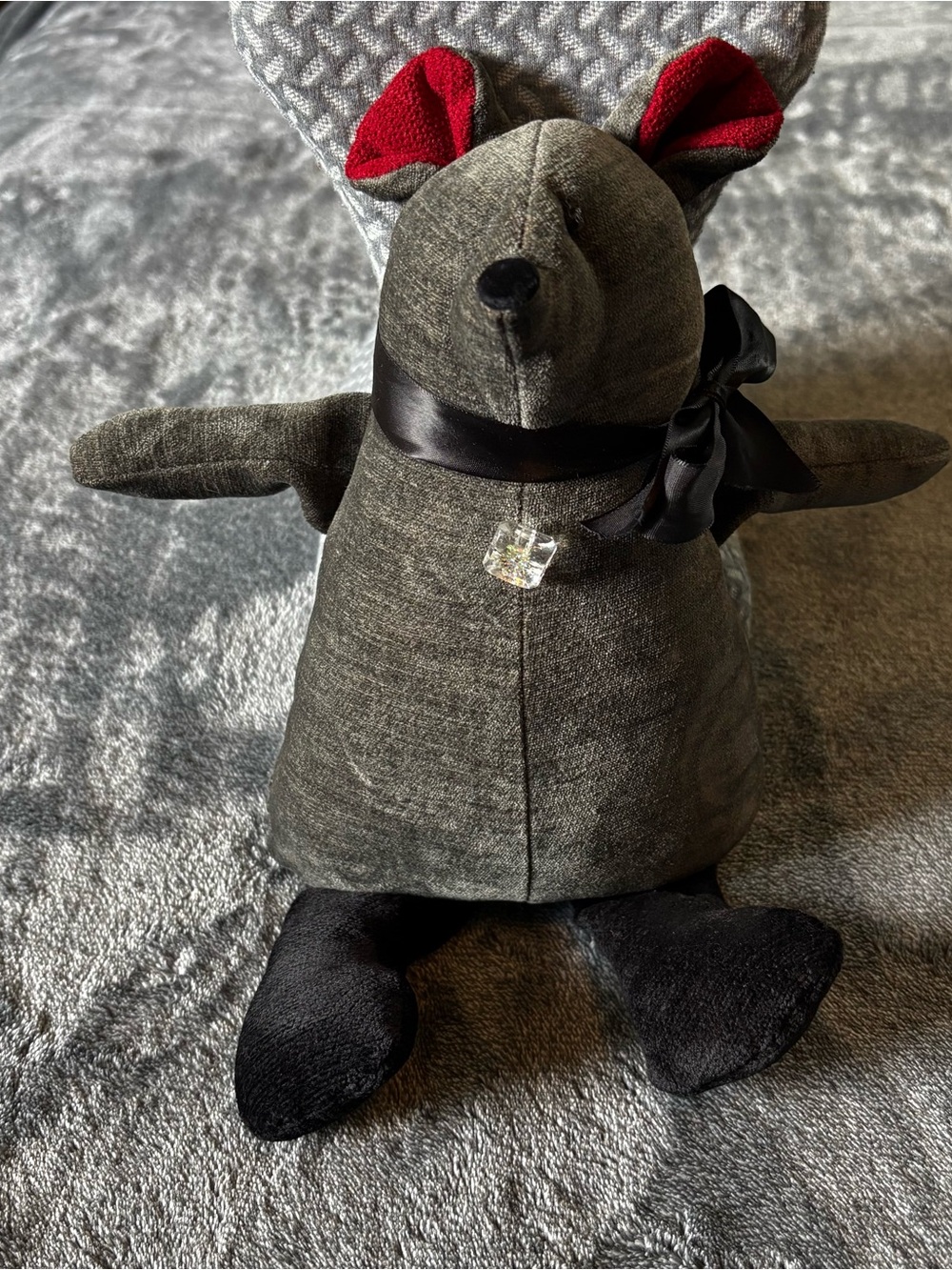 Woof & Poof Musical Mouse Shelf Sitter Wind Up Decor 2005